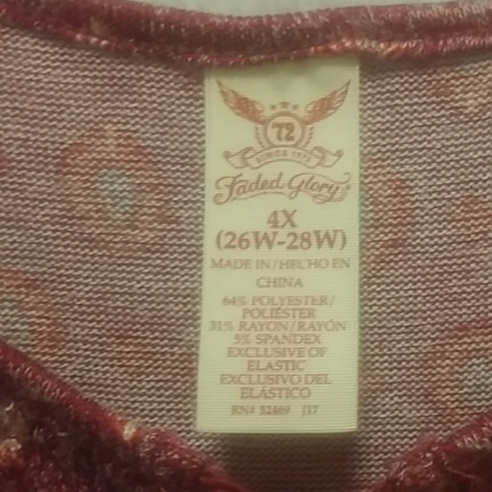 Faded Glory Womens Blouse (NWOT) l Ladies Shirt - Picture 5 of 5